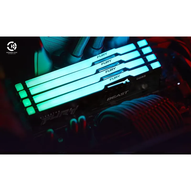 Kingston FURY White RGB 32G(2x - 64Gb Ddr5 6000Mhz Cl30 2X32Gb Desktop incelemesi ve fiyatı
